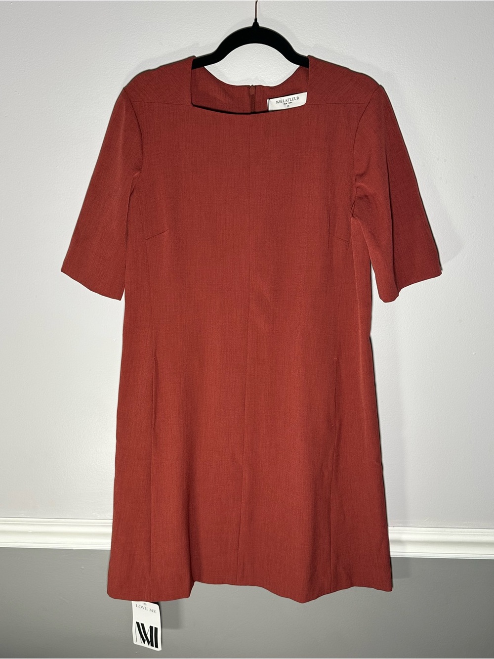 MM Lafleur Emily Dress Brick Red Size 14 NWT